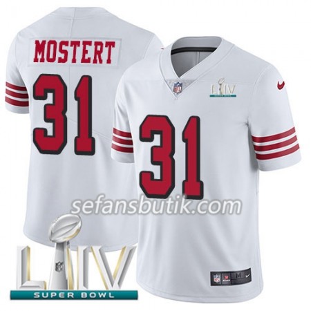 San Francisco 49ers Tröjor Raheem Mostert 31 Nike Vit 2020 Super Bowl LIV - Herr San Francisco 49ers Tröjor Raheem Mostert 31 Nike Vit 2020 Super Bowl LIV - Herr